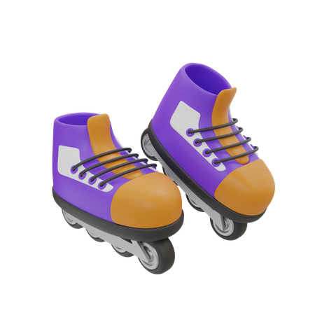 Patins  3D Icon