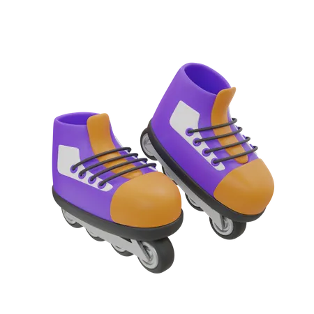 Patins  3D Icon