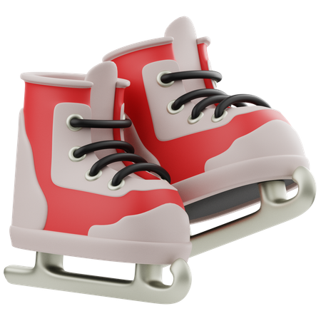 Patins à glace  3D Icon