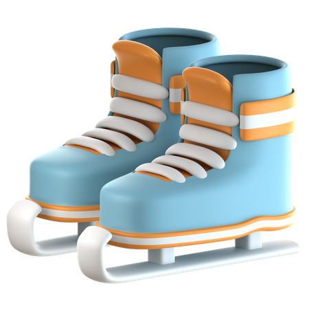 Patins à glace  3D Icon