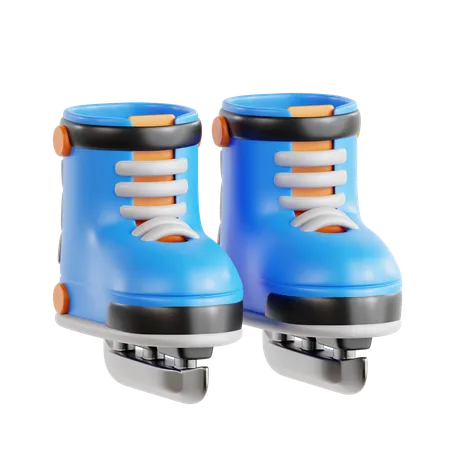 Patins à glace  3D Icon