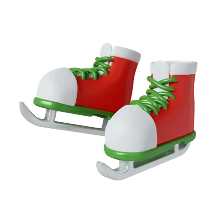 Patins à glace  3D Icon