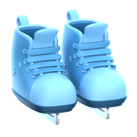 Patins à glace  3D Icon