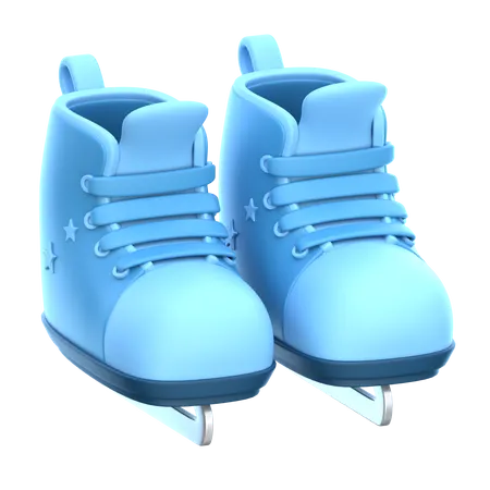 Patins à glace  3D Icon