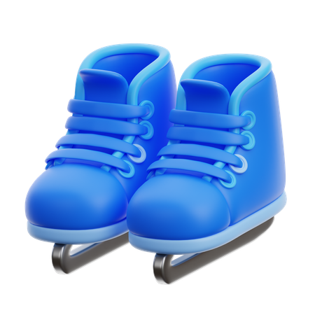 Patins à glace  3D Icon