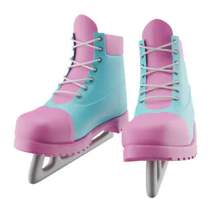 Patins à glace  3D Icon