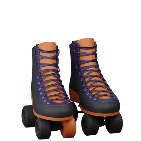 Patins à roulettes  3D Icon