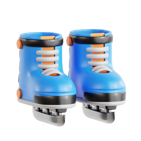 Patins de gelo  3D Icon