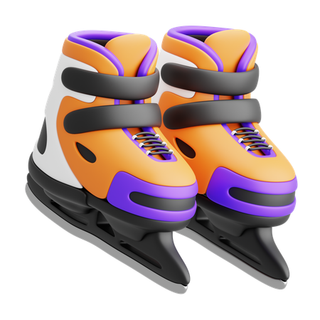 Patins de gelo  3D Icon