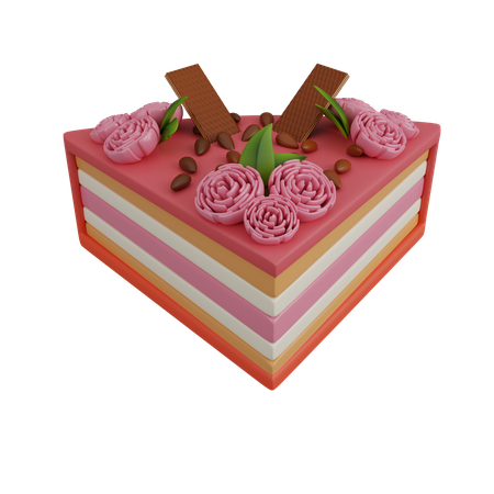 Pâtisserie aux fraises  3D Icon