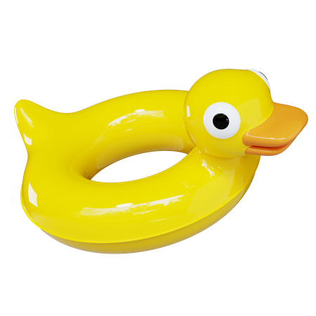 Flutuador de pato  3D Illustration