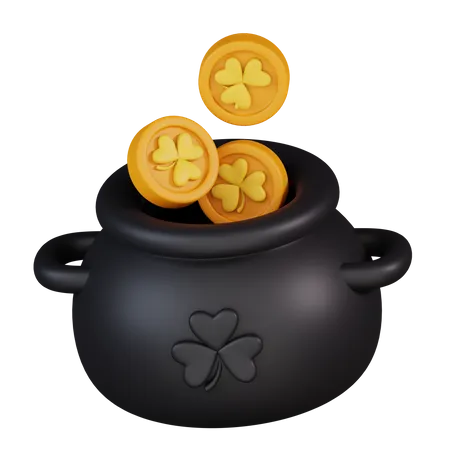 Pot de pièces de monnaie patrick  3D Icon