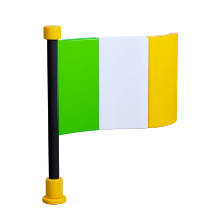 Patrick Day Flag  3D Icon