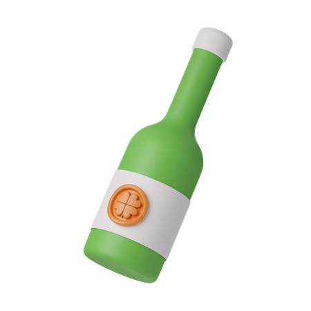 Patrick Wine Bottle  3D Icon