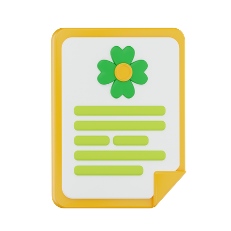 Patricks Day Invitation  3D Icon