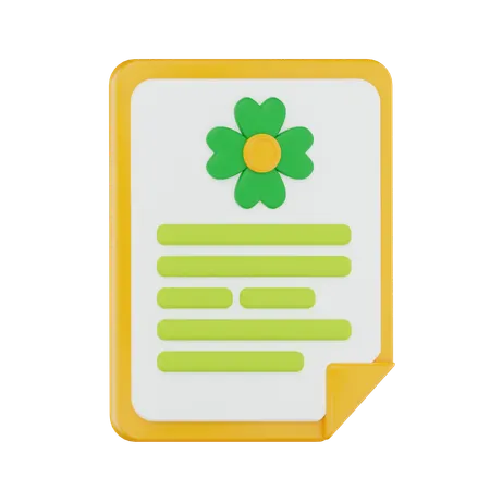 Patricks Day Invitation  3D Icon