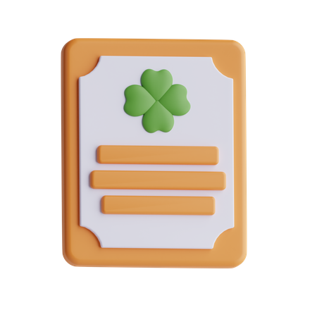 Patricks Day Invitation  3D Icon