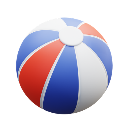 Patriotic Beach Ball  3D Icon