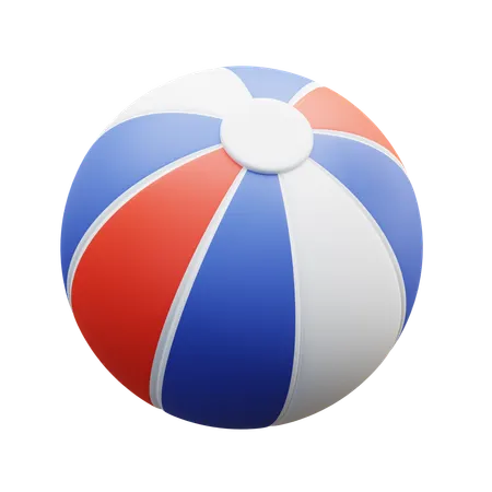 Patriotic Beach Ball  3D Icon