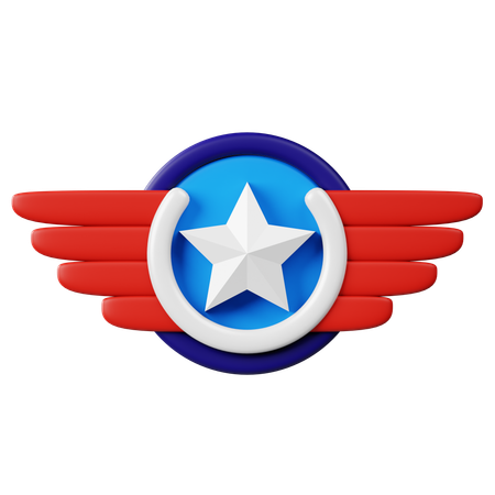 Patriotic Emblem  3D Icon