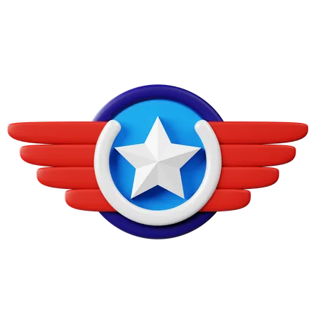 Patriotic Emblem  3D Icon