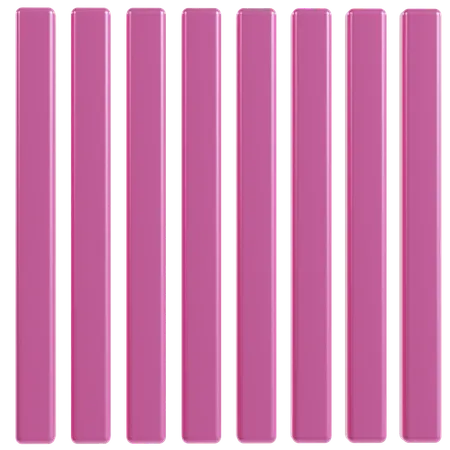 Patrón de rayas rosa vibrante  3D Icon