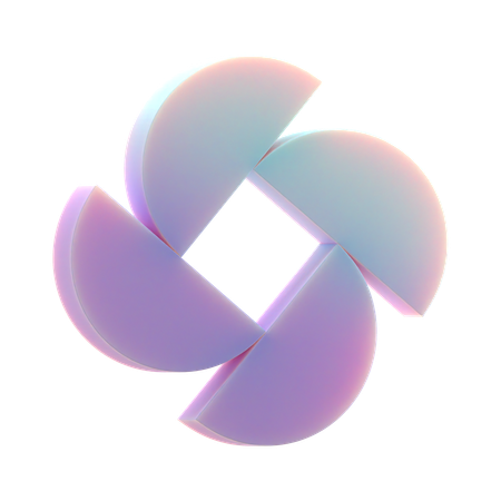 Patrón de semicírculos  3D Icon