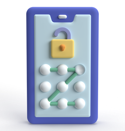 Pattern Lock  3D Icon