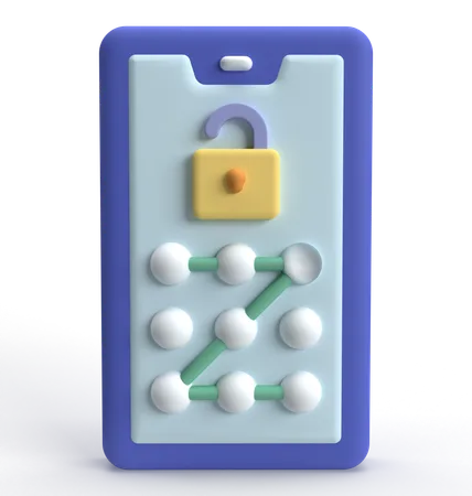 Pattern Lock  3D Icon