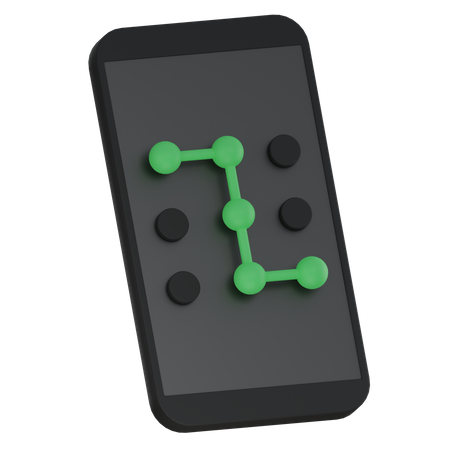 Pattern lock  3D Icon