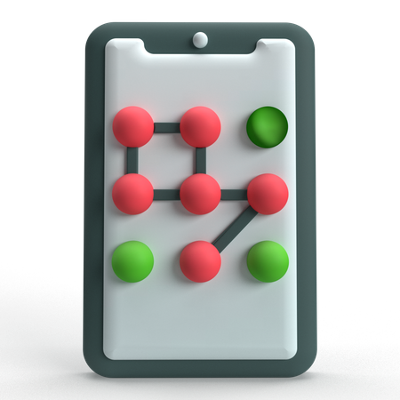 Pattern Lock  3D Icon