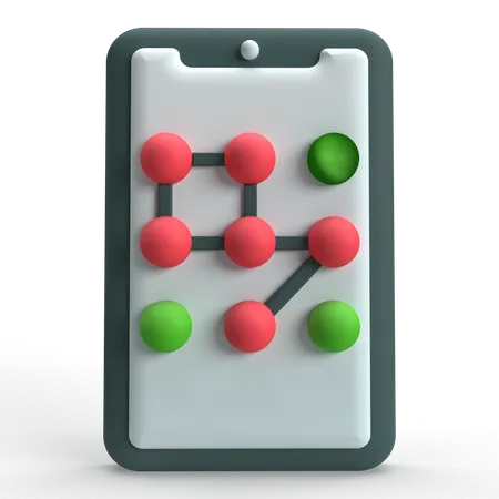 Pattern Lock  3D Icon