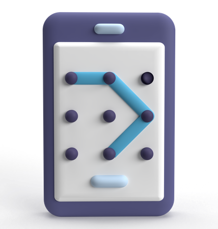 Pattern Lock  3D Icon