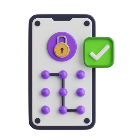 Pattern Lock  3D Icon