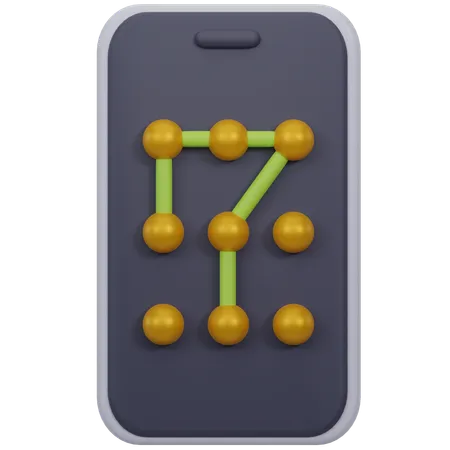 Pattern Lock  3D Icon