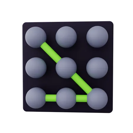 Pattern Lock  3D Icon