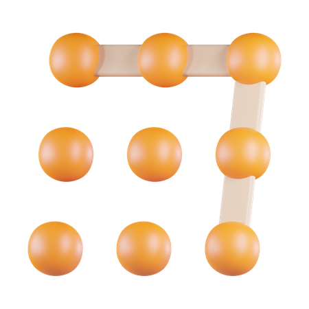 Pattern Lock  3D Icon