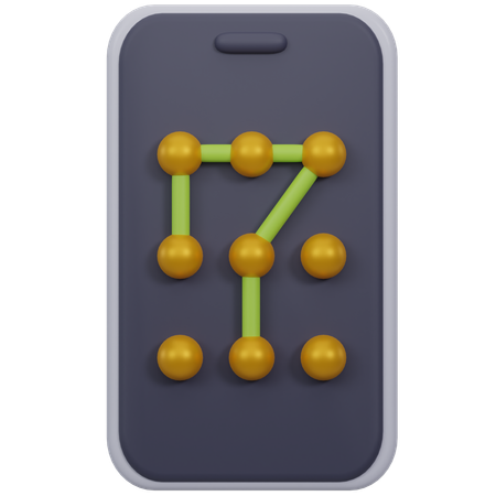 Pattern Lock  3D Icon