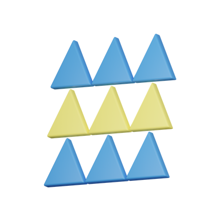 Pattern Triangle  3D Icon