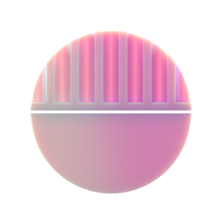 Patterned Circle  3D Icon
