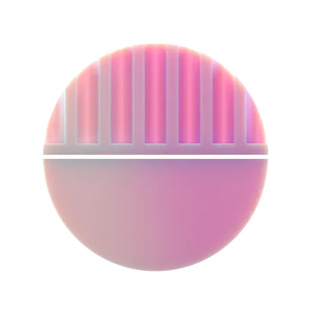 Patterned Circle  3D Icon