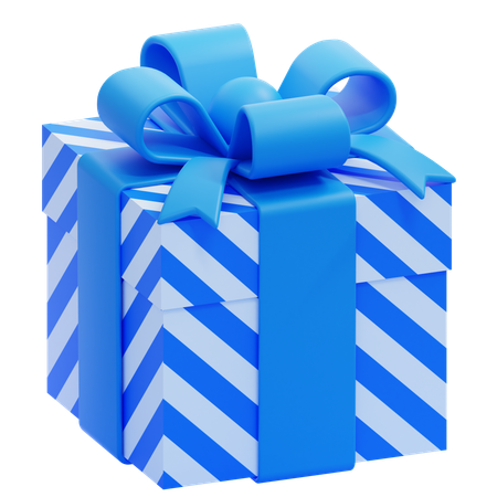 Patterned Gift Box  3D Icon