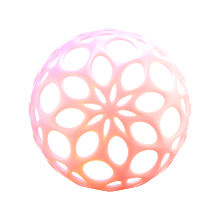 Patterned Sphere  3D Icon