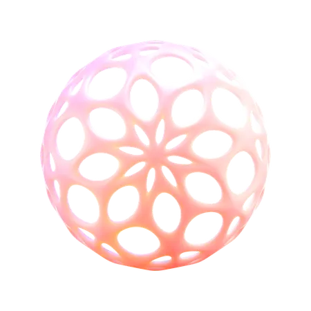 Patterned Sphere  3D Icon