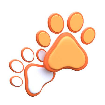 Pattes de chat  3D Icon