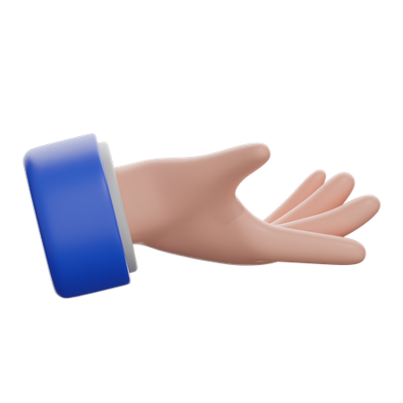 Paume vers le haut  3D Icon