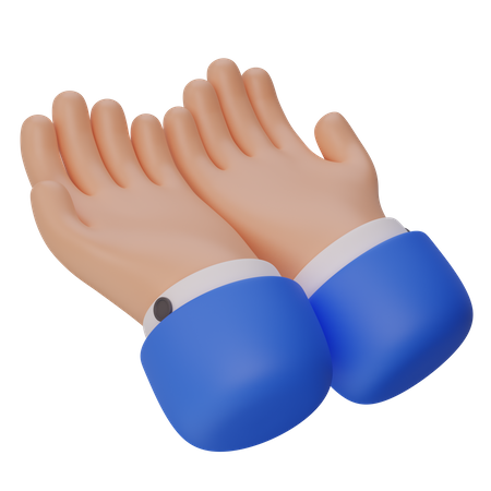 Paumes vers le haut ensemble  3D Icon