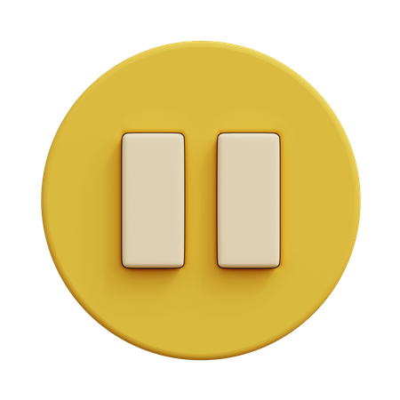 Pausa  3D Icon