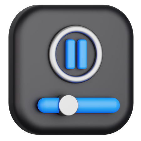Pausa  3D Icon