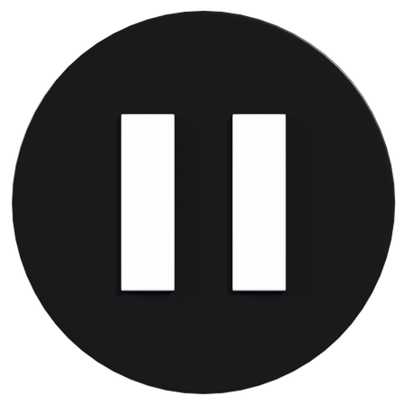 Pausa  3D Icon